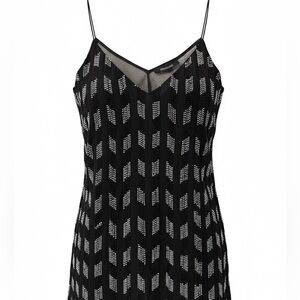 Cushnie et Ochs Black Sequin Chevron top Size 2